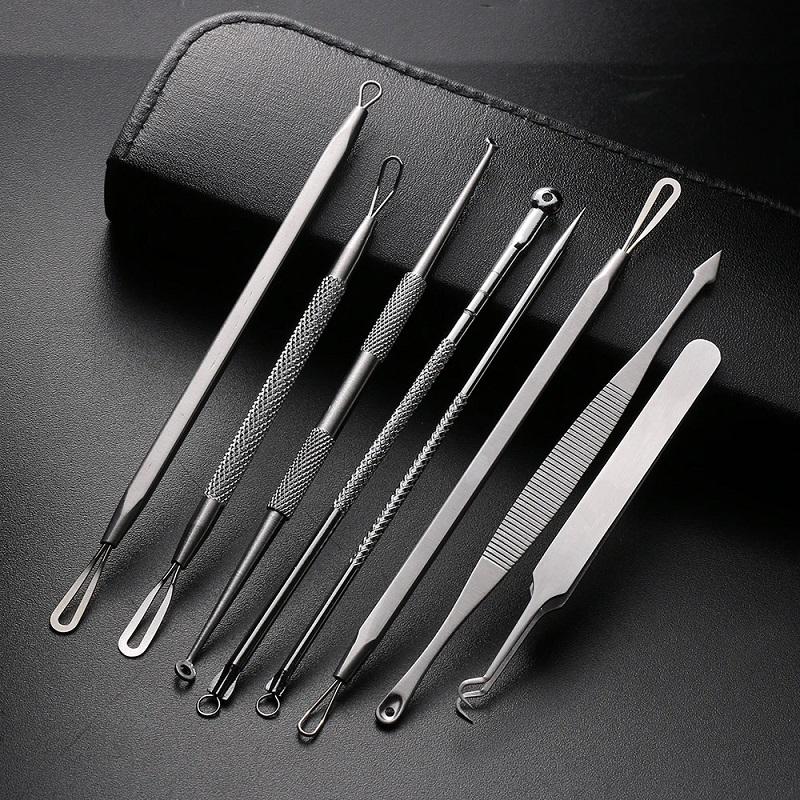 8 Pcs Blackhead Pimple Comedone Extractor Tool Acne Removal Kit – byshoppy