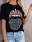 Leopard Lips Tongue Tee Women's T-Shirt