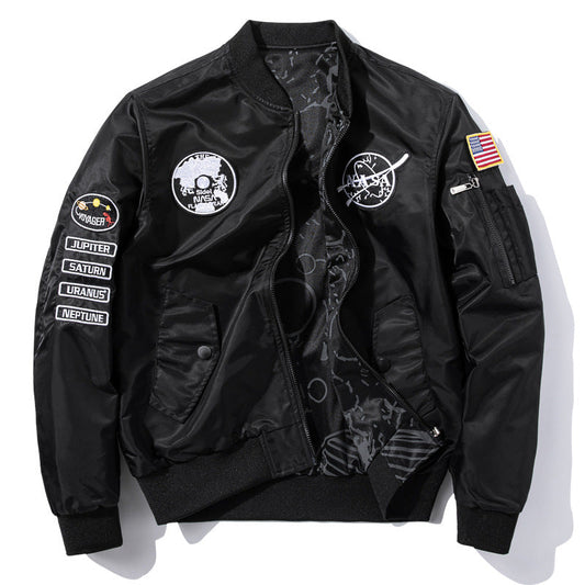Double-sided Aviator Plus Fat Plus Size Men's Jacket