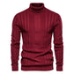 Men's Pullover Sweater Casual Slim Basic Knitted Sweater