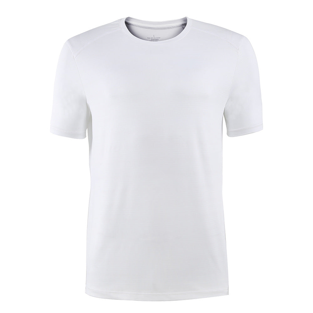 Men's Quick Dryer Round Neck Short Sleeve Fitness Sports T-Shirt