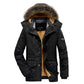 Men's Plus Size Fur Collar Padded Winter Jacket 6XL