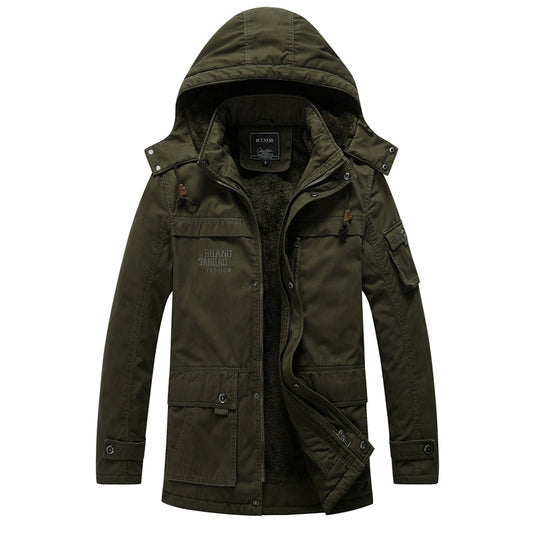 Men's Vintage Fleece Hooded Field Jacket