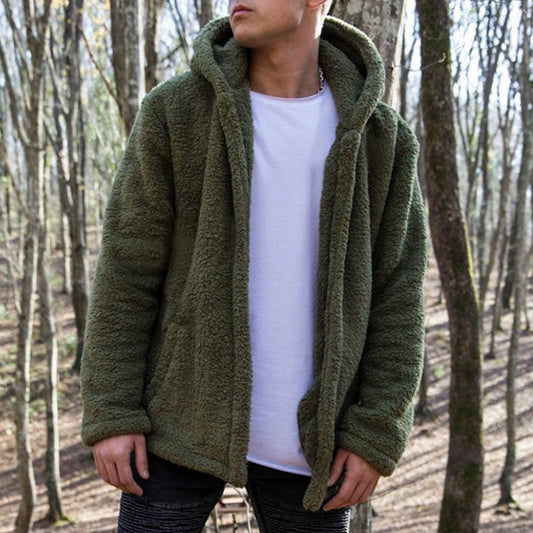 Reversible Hooded Fleece Jacket For Men