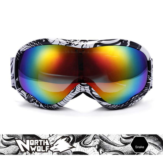 Adult Cool Ski Goggles Double Spherical UV Protection