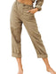 Women's Cotton Linen Casual Solid Color Trousers