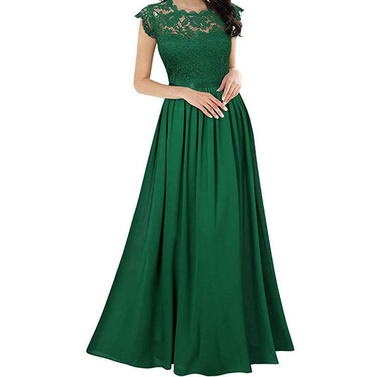 Women's Lace Evening Dress Maxi Dress