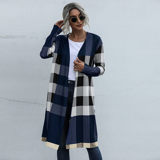 Women's Spring Plaid Jacket