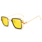 Men's Retro Thick Edge Metal Frame Sunglasses