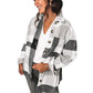 Casual Plaid Flannel Shirt Jacket For Women
