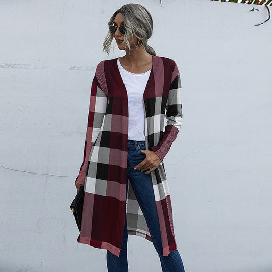 Women's Spring Plaid Jacket