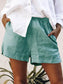 Women's Casual Loose Cotton And Linen Shorts