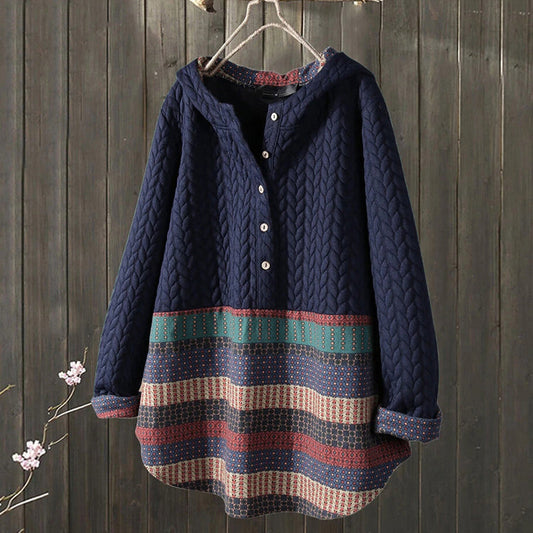 Ethnic Style Long-sleeved Mid-length Women's Coat