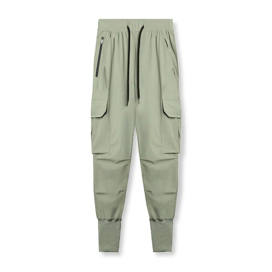 Men's Quick Dry Bunched Feet Overalls Running Pants