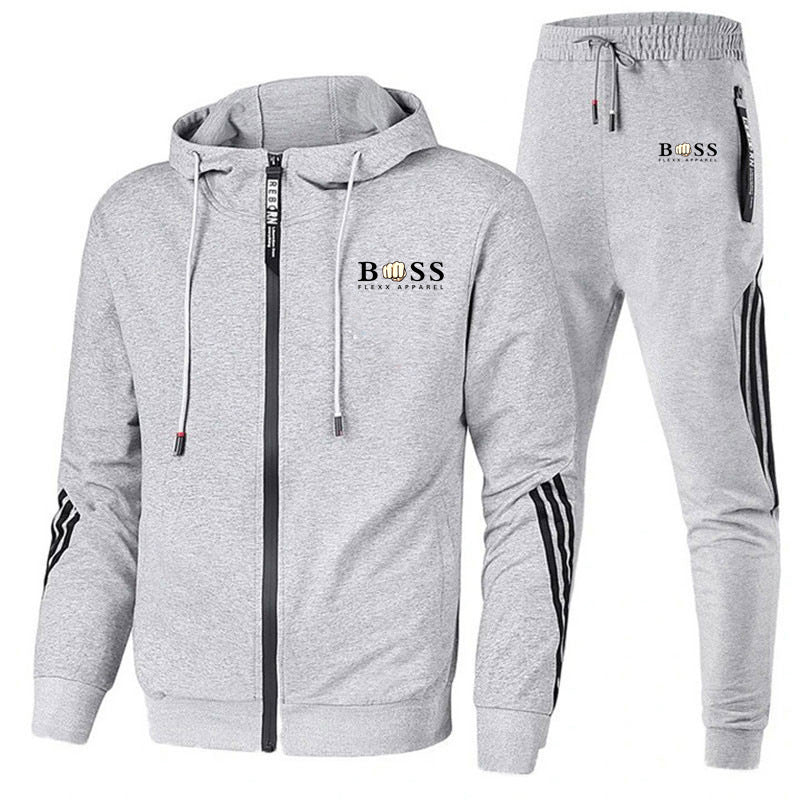 Men's Hoodie Casual Sports Sweater Two-piece Set