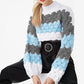 Women's Colorful Striped Pullover Sweater