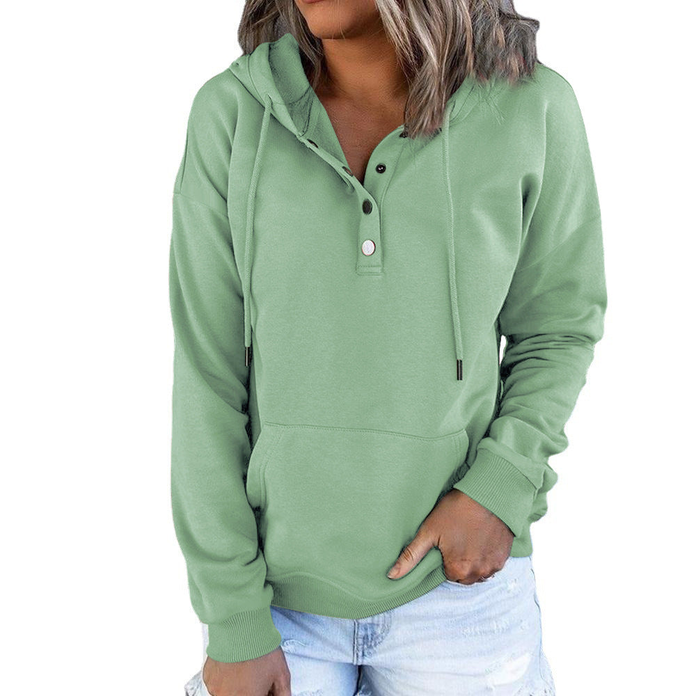 Women's Pullover Long Sleeve Hooded Sweatshirt