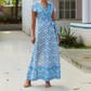 Women's Long Printed Resort Dress
