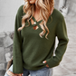 Women's Solid Color Casual Knit Sweater