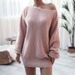 Women's One-neck Casual Loose Knit Sweater Dress