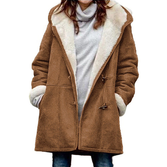 Women's Long Sherpa Lined Jacket