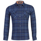 Men's All Cotton Flannel Shirt Long Sleeve Casual Button Up Plaid Shirt