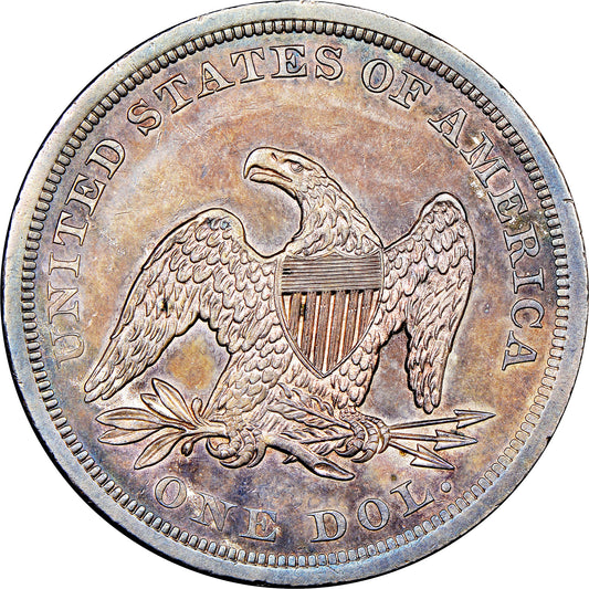 1841 Seated Liberty Silver $1 Dollar