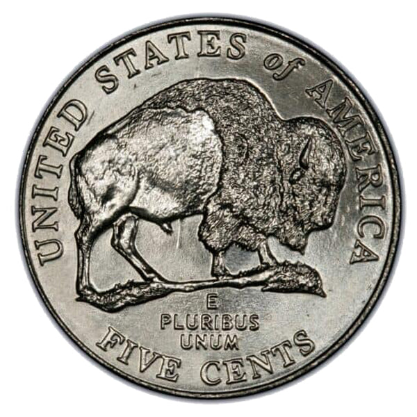2005-D 5C Bison Jefferson Five Cents Coin