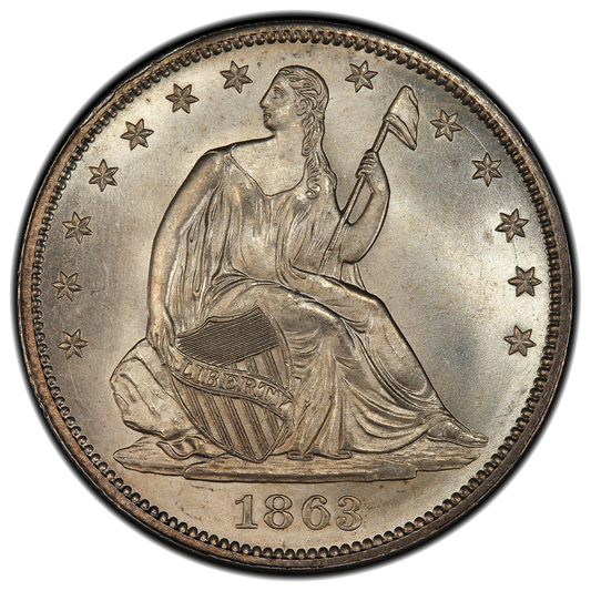 1863 Seated Half Dollar 50C