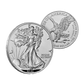 2021 Silver Heraldic Eagle T1 & Landing Eagle T2-W 2-pc Set
