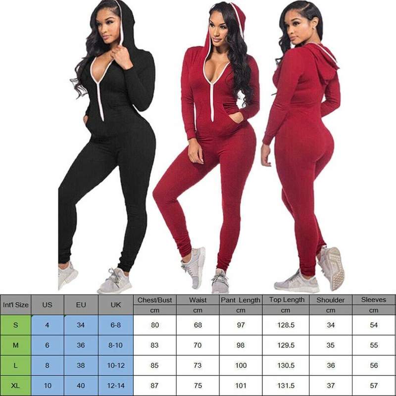 Women Sports Running Solid Playsuit Romper Gym Jogging Tracksuit Trouser