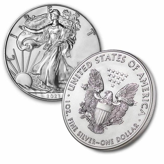 2021 1 oz American Silver Eagle BU Coin